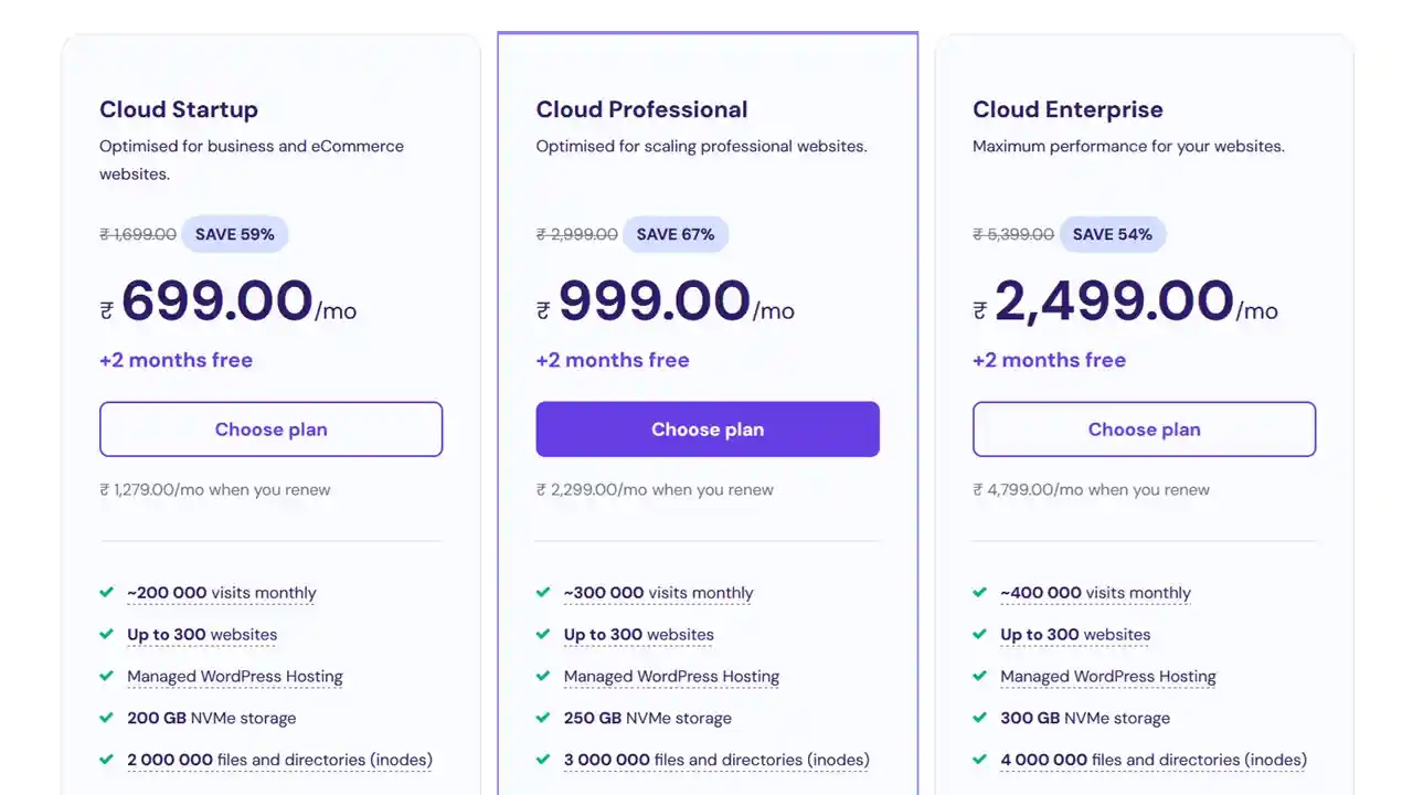 Hostinger Web Hosting Plan