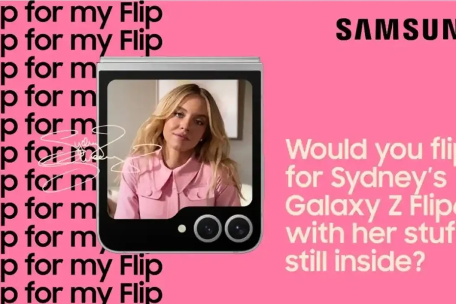 Samsung Galaxy and Sydney Sweeney